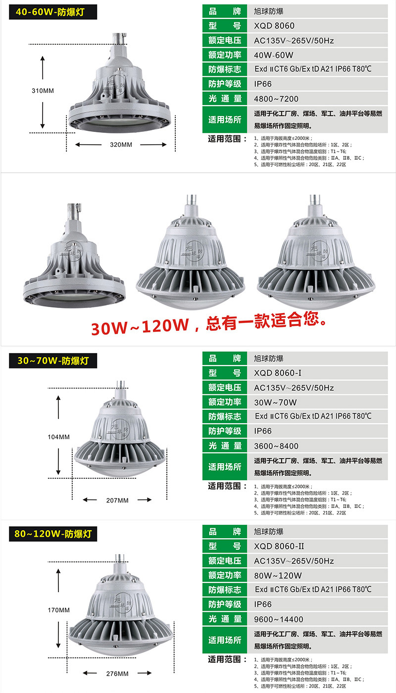 XQD8060LED防爆灯展示图
