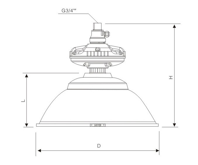 XQF6110防爆无极灯安装示意图