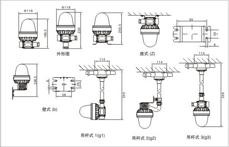 BBJ防爆声光报警器安装示意图